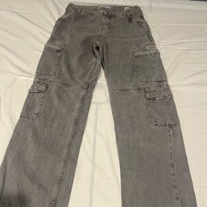 PacSun Charcoal Cargo Pants for Men